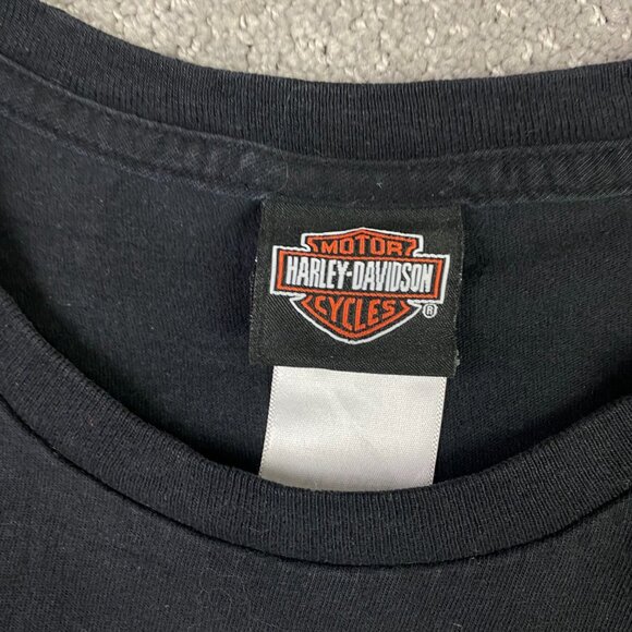 Harley Davidson Motorcycles T Shirt Skull Savannah Georgia Men's XL Fits Large - Picture 6 of 12